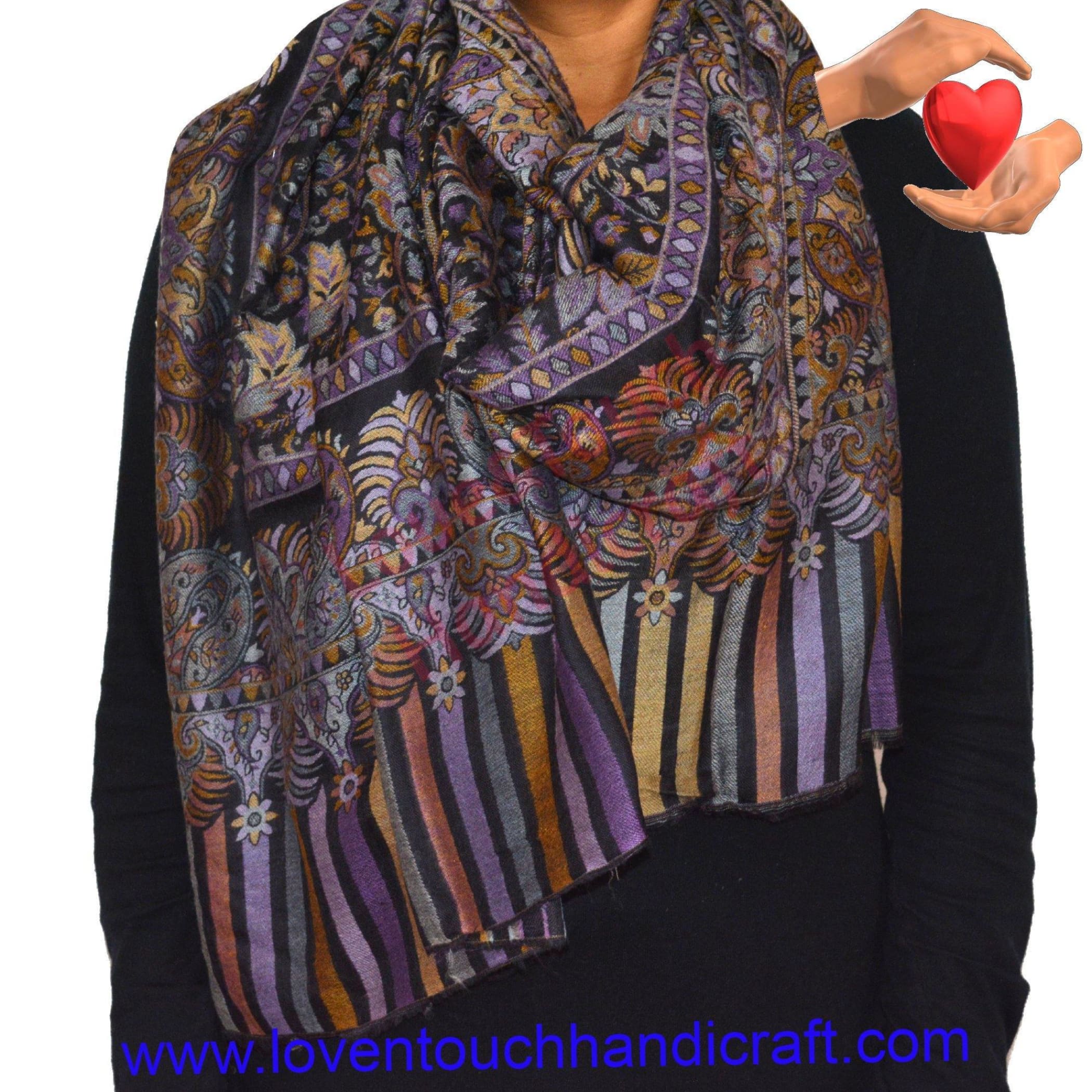 Pashmina shawl gift for her christmas & thanks giving soft