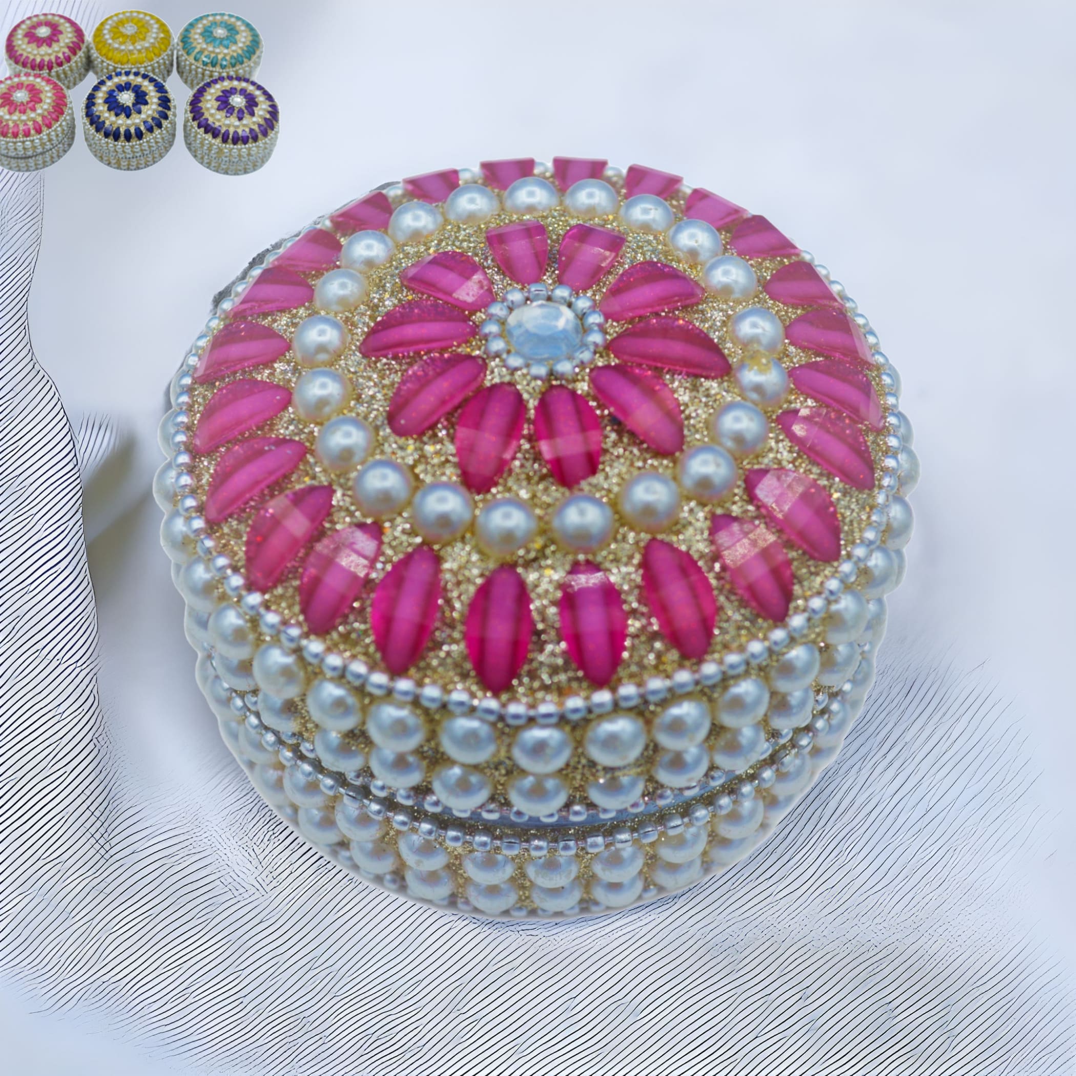 Pearl box for jewelry indian favor wedding thamboolam