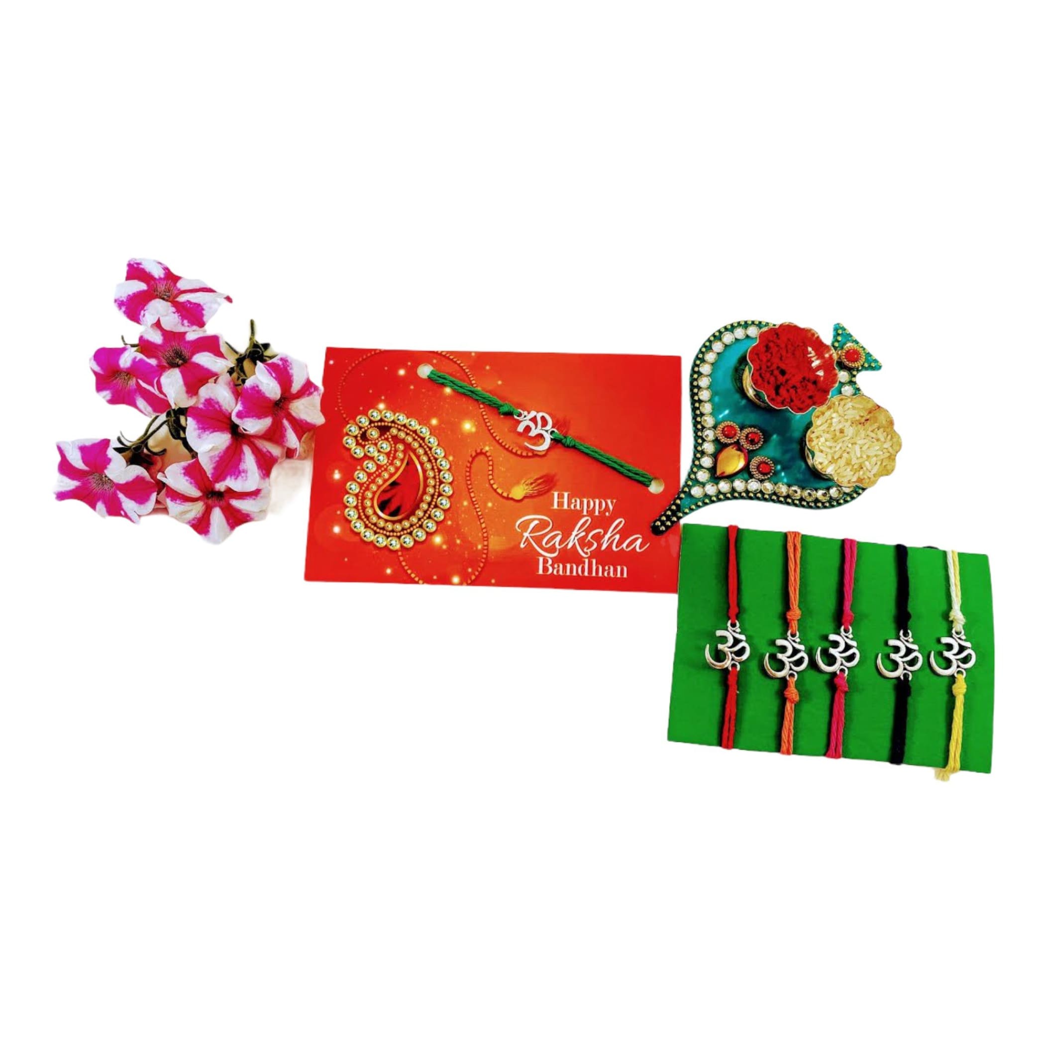 Personalized Rakhi Card Aum Om For Brother Raksha Bandhan