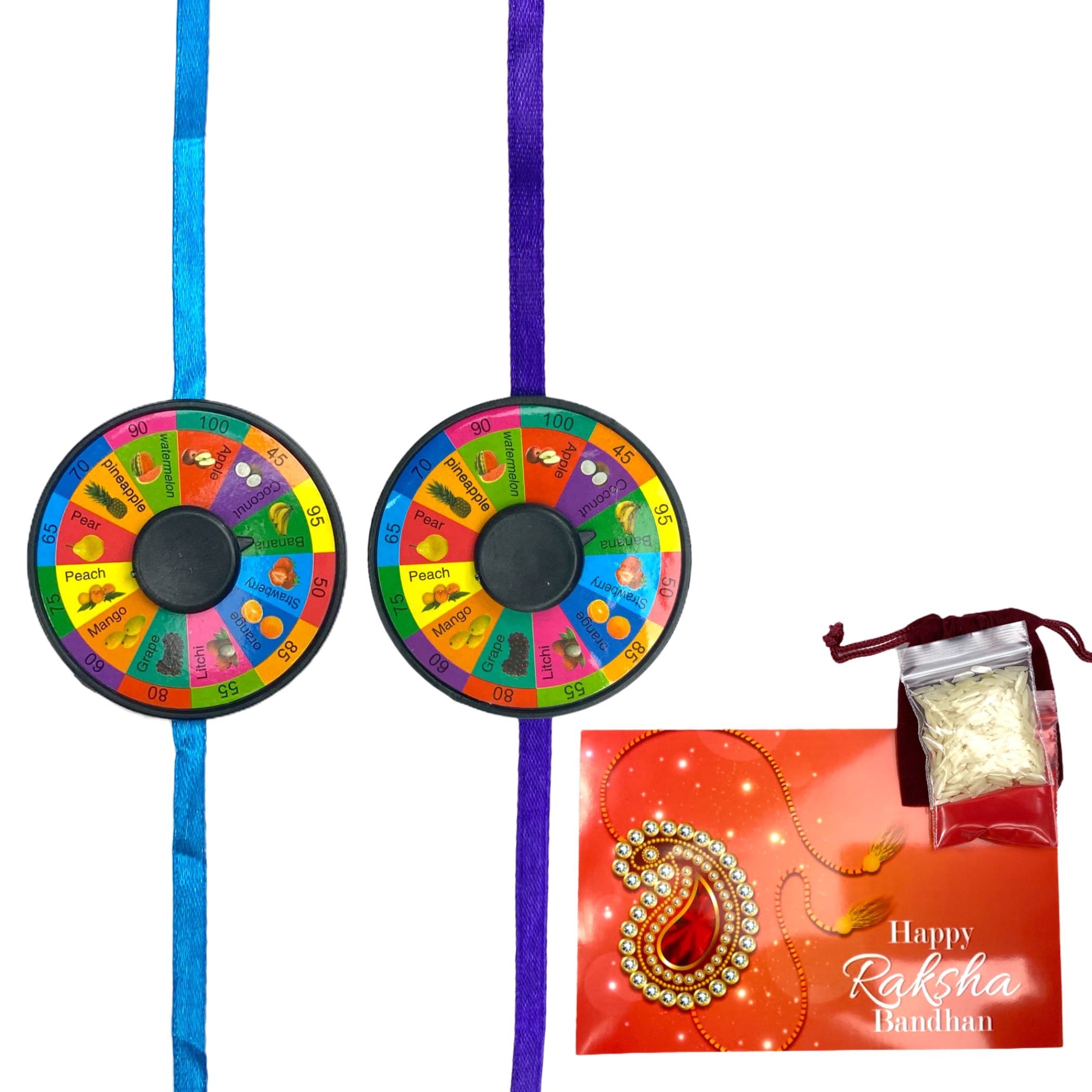 Pin Wheel Rakhi Brother And Sister – Rakshabandhan Hindu