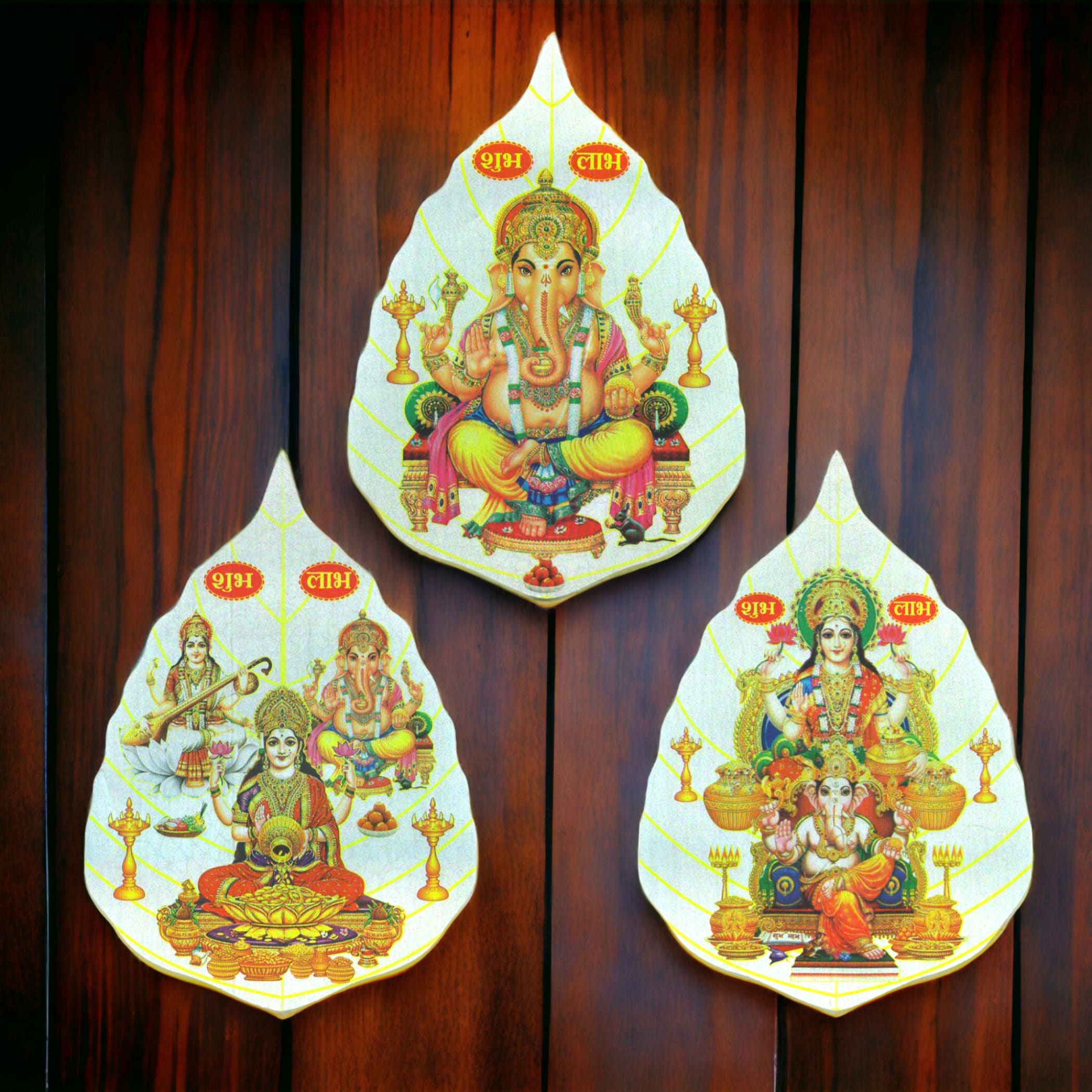 Pooja Room Wall Sticker Ganesh Laxmi Saraswati Puja Mandir