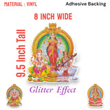 Ganesha laxmi and saraswati wall sticker easy peel stick