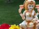 Laxmi And Ganesha Idol Pair Culture Marble Statue Laxmi Ganpati Figurine God Of Luck And Success Idol Showpiece For Home Decoration And Car Dashboard Diwali Decoration