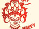 Happy Navratri Cutout, Happy Navratri Sign, Mata Face, Navratri Decoration, , Navratri Home Decor, Navratri Backdrop, Navratri Puja