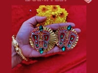 Acrylic Laxmi Feet, Hindu Diwali Decor, Vara Lakshmi Pagh, Pooja Favor , Puja Aarti Kit Items,shubh Labh, Laksmi Charan,sri Lakshmi Chran Paduka Pagla