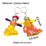 Key chains rajasthani indian puppet couple keychain