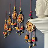 Rajasthani ring elephant wall door hangings with bells