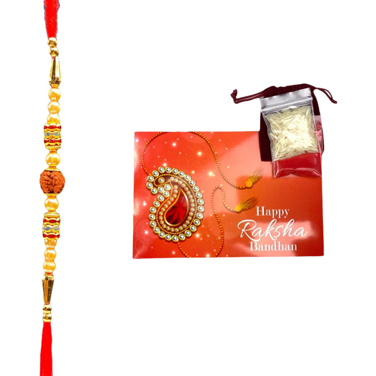 Rakhi gift hamper indian sweets for brother bracelet usa