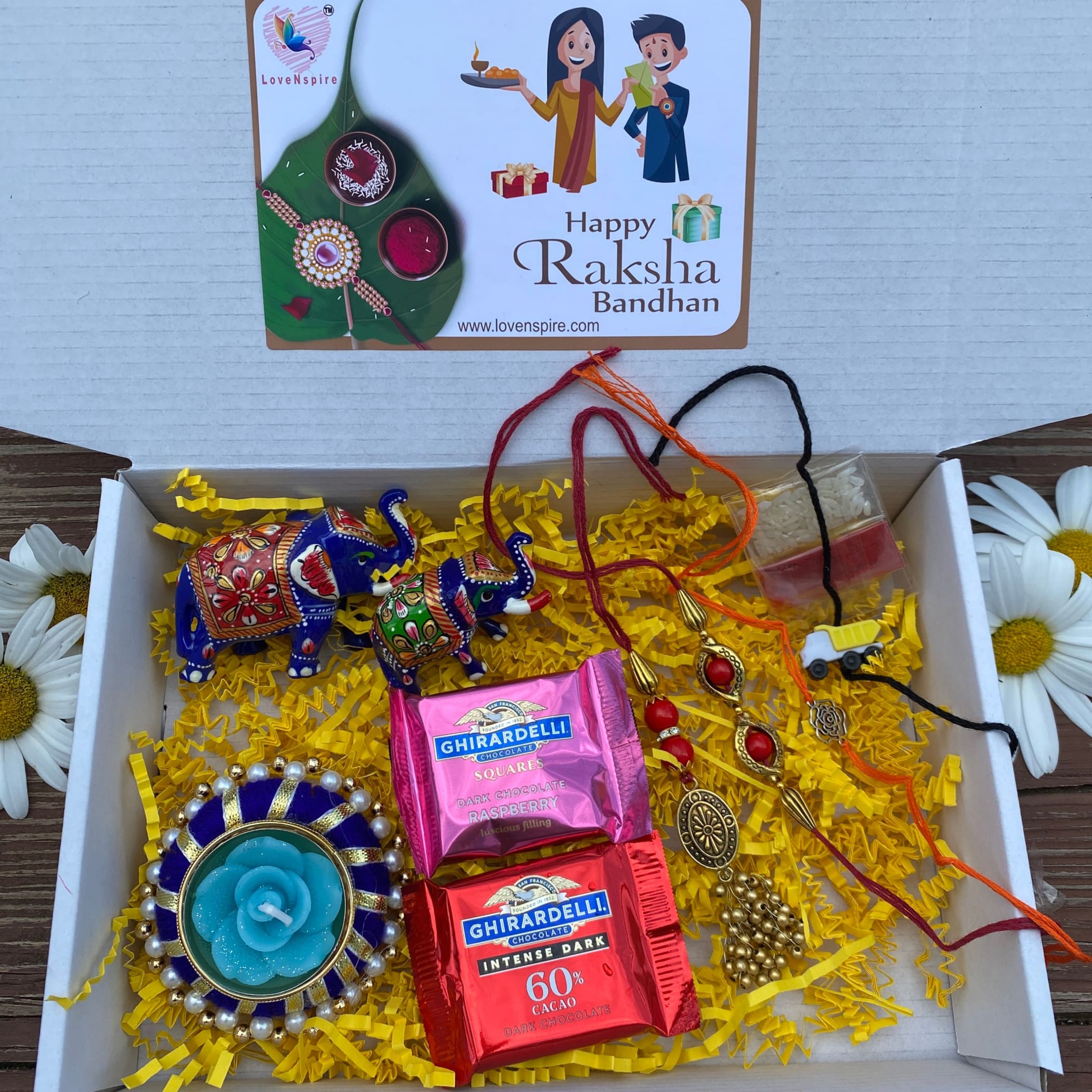 Rakhi hamper gift for family brother set raksha bandhan