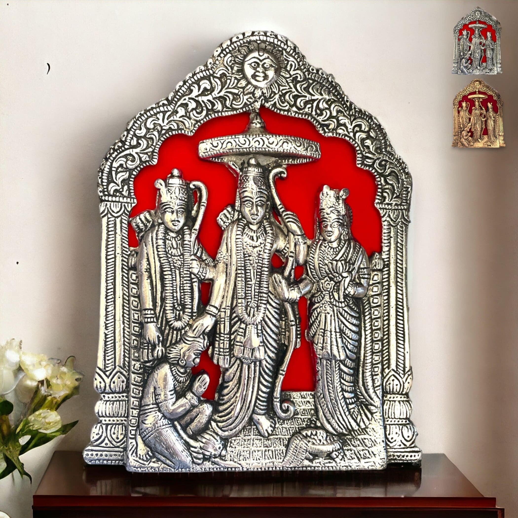 Ram darbar wall hanging & table top lord rama laxman sita