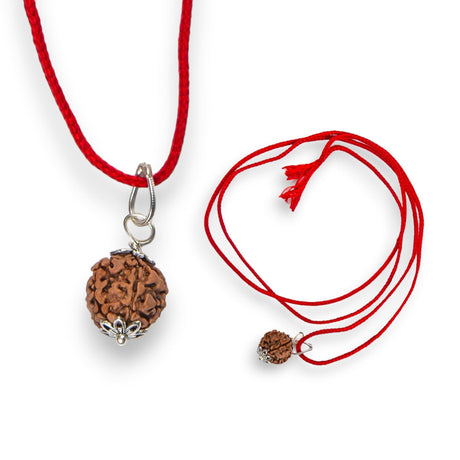 Certified rudraksha pendant mala prayer bead handmade