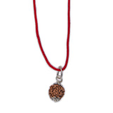 Certified rudraksha pendant mala prayer bead handmade