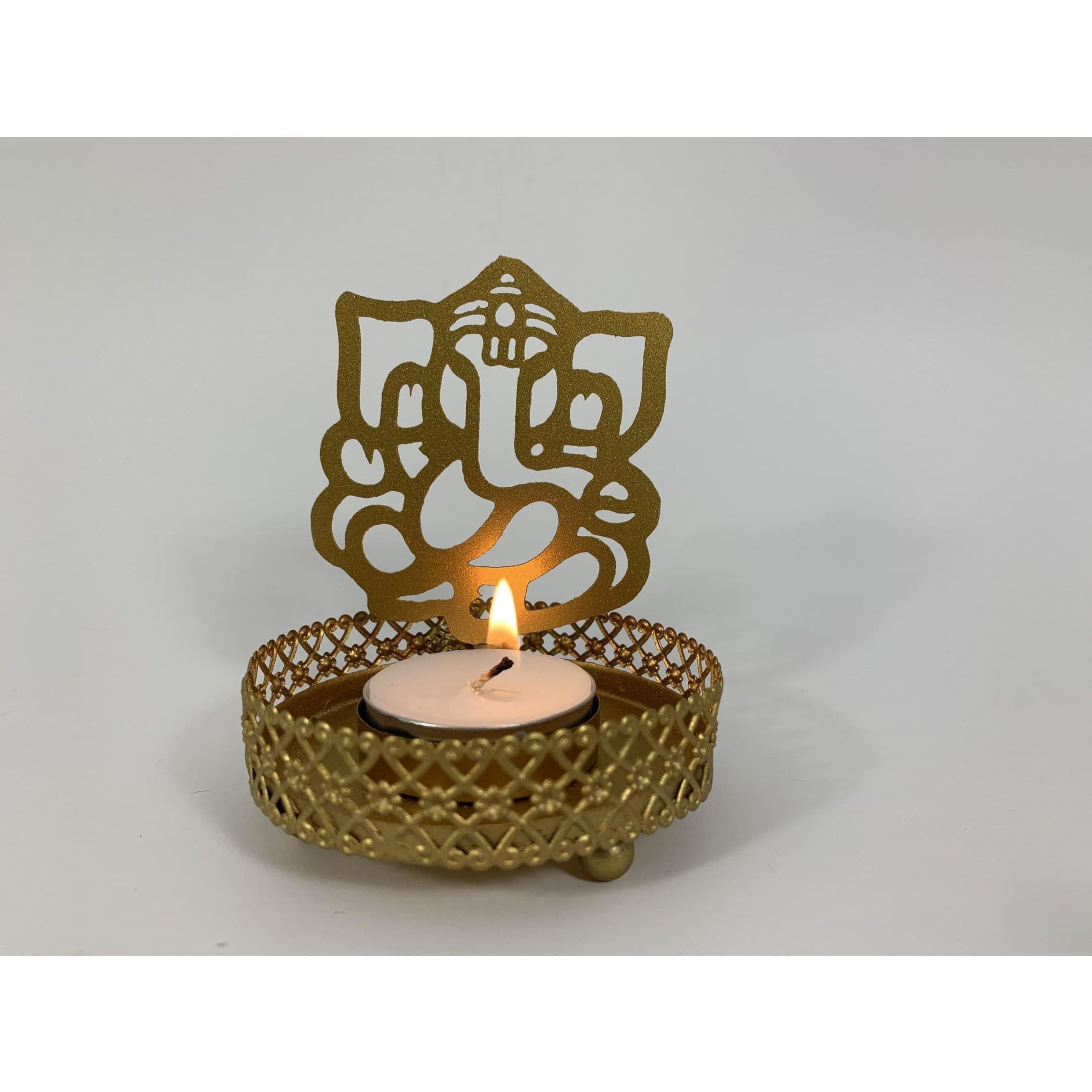 Shadow ganesha candle holder housewarming favor diwali puja
