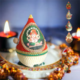 Shriphal mangal kalash decorated coconut for wedding shagun