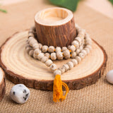 Tulsi mala beads necklace holy basil 108 + 1 ram japa