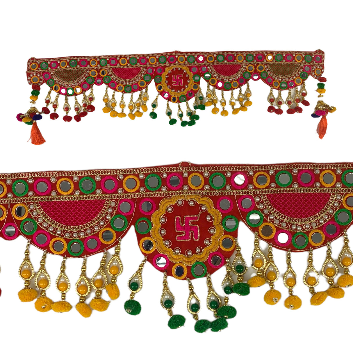 Indian ethnic bead door toran multicolor hanging valance