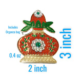 Pack of 10 kalash haldi kumkum holder decorative bulk roli