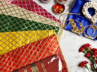 5 Assorted Gotta Patti Saree Bags Lehnga Cover Clothes Organizer Sari Storage Bag For Wardrobe And Gifting Storage Indian Wedding Favor Cloth Case Birthday Anniversary Gift