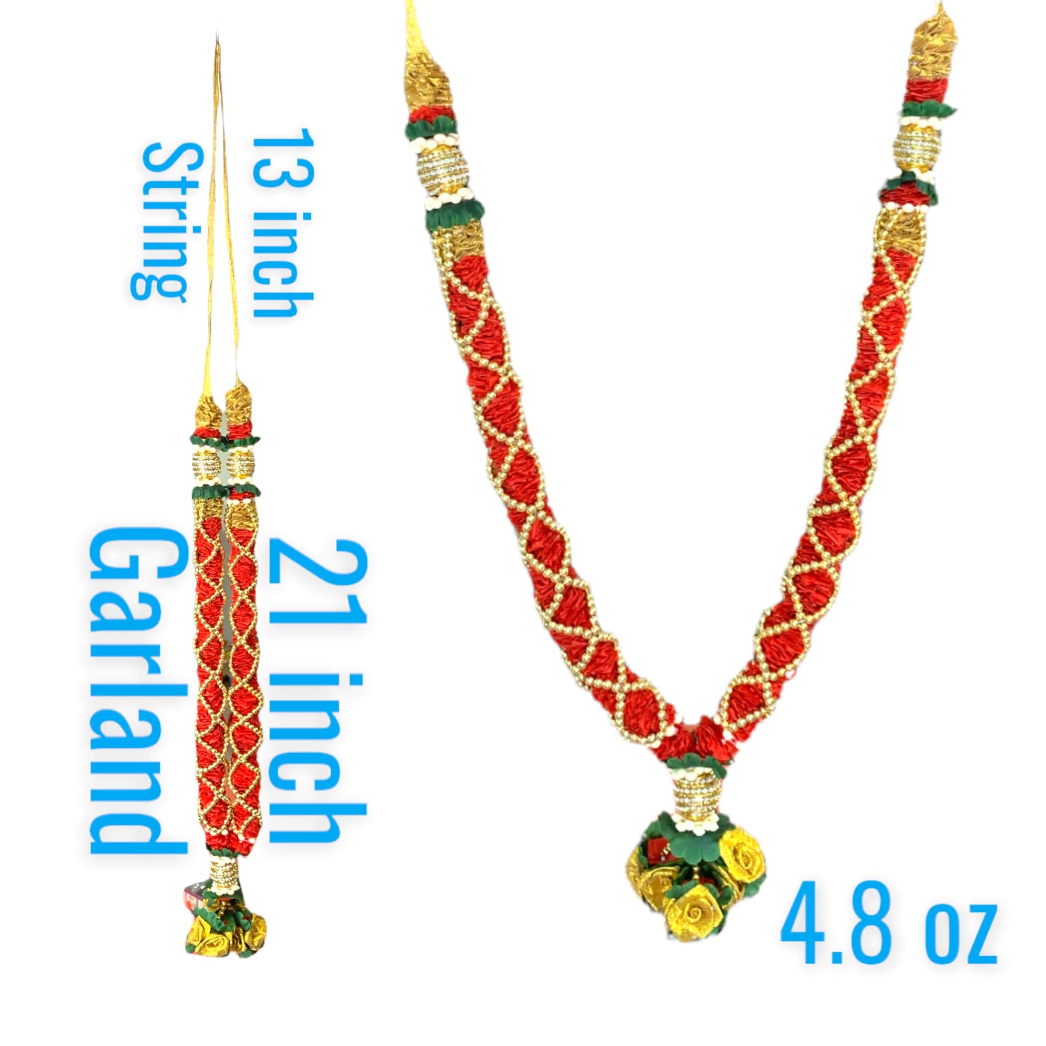 Buy 2 ct varmala wedding garland artificial red varmala indian milini mala
