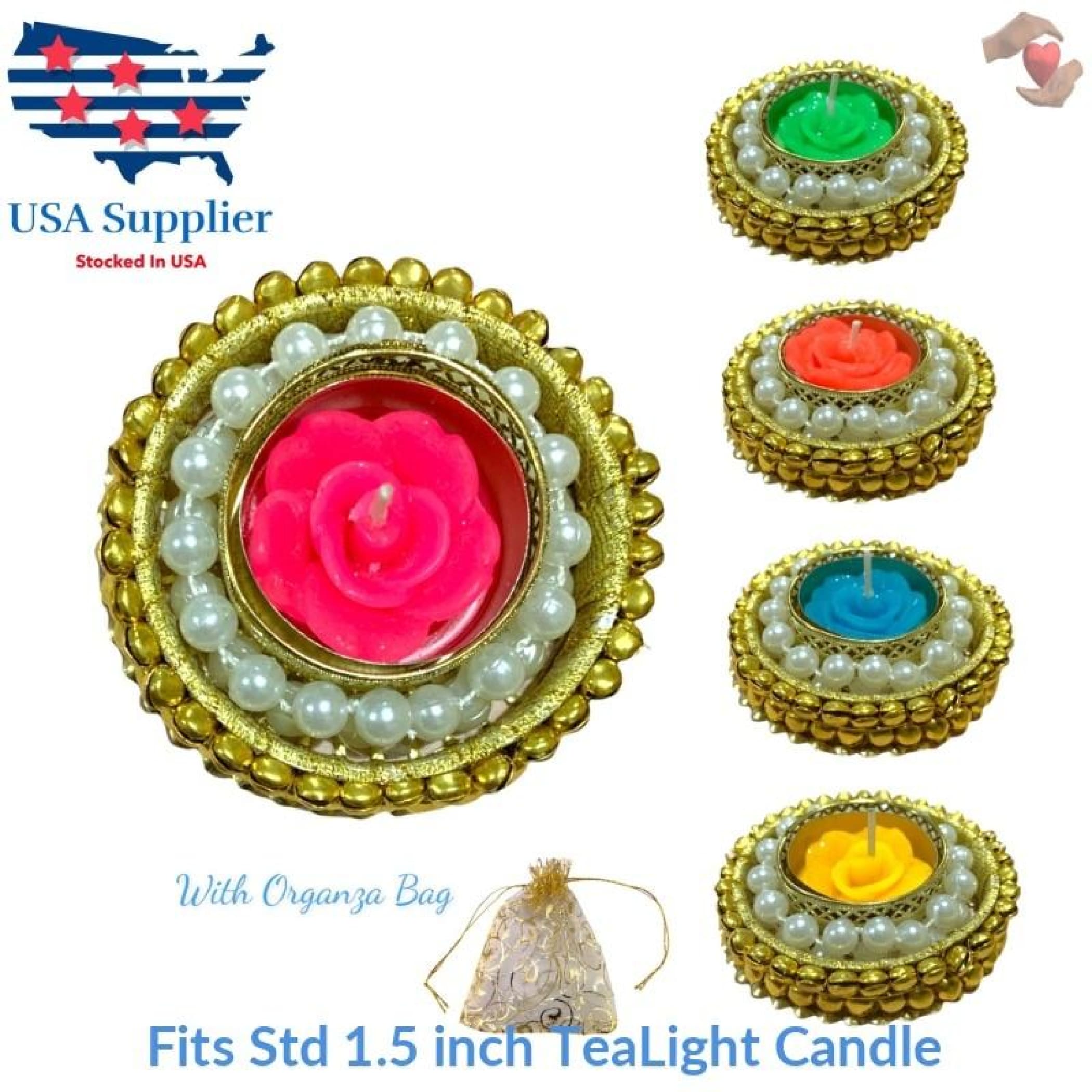 2 Ct Tealight Candle Holders Christmas Decorations Decor
