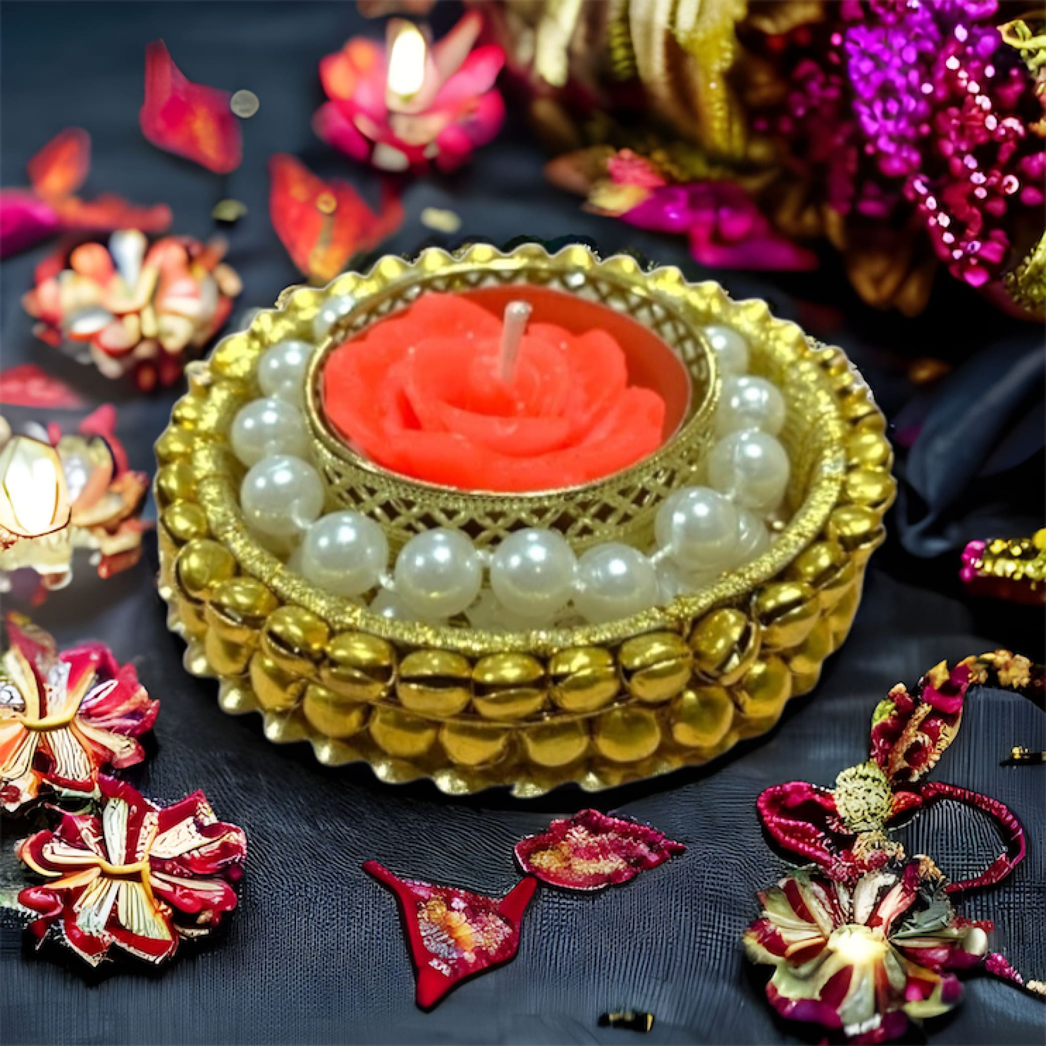 2 ct tealight candle holders christmas decorations decor tea