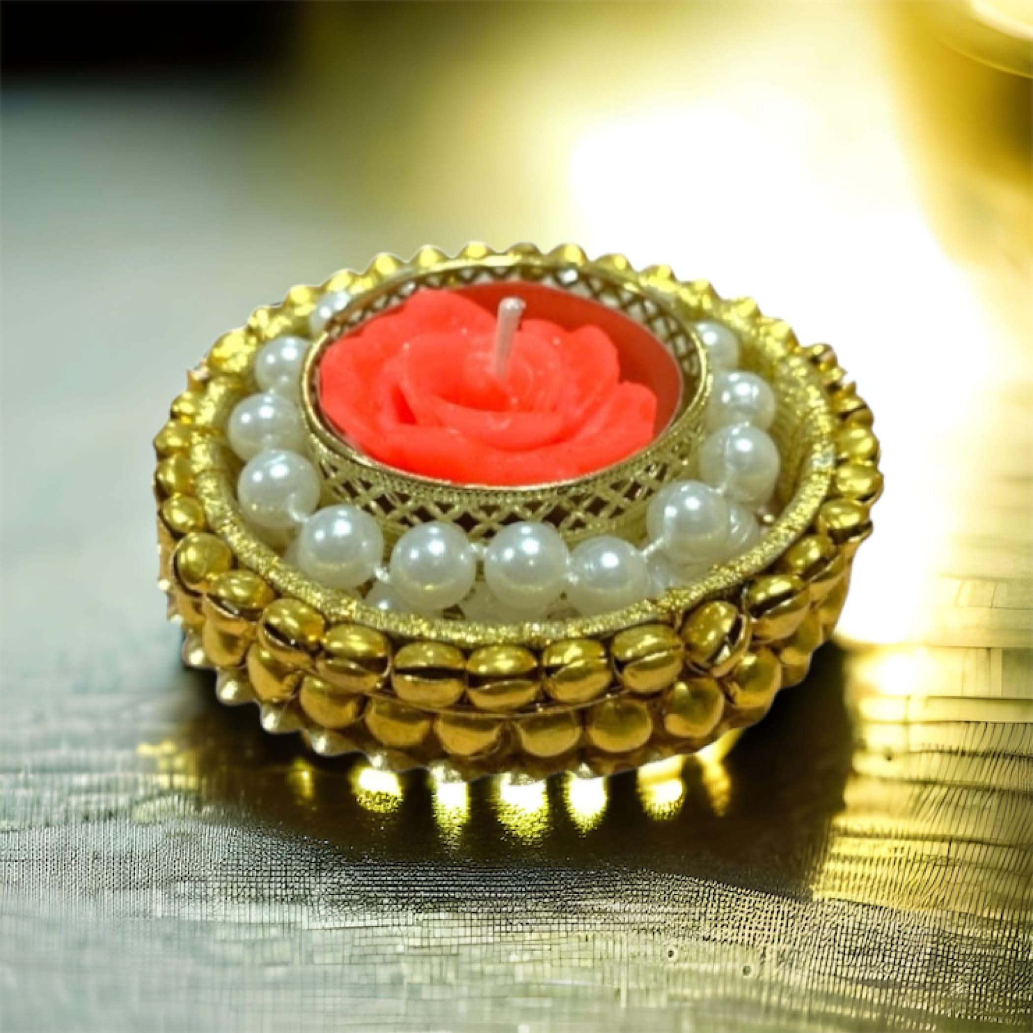 2 ct tealight candle holders christmas decorations decor tea