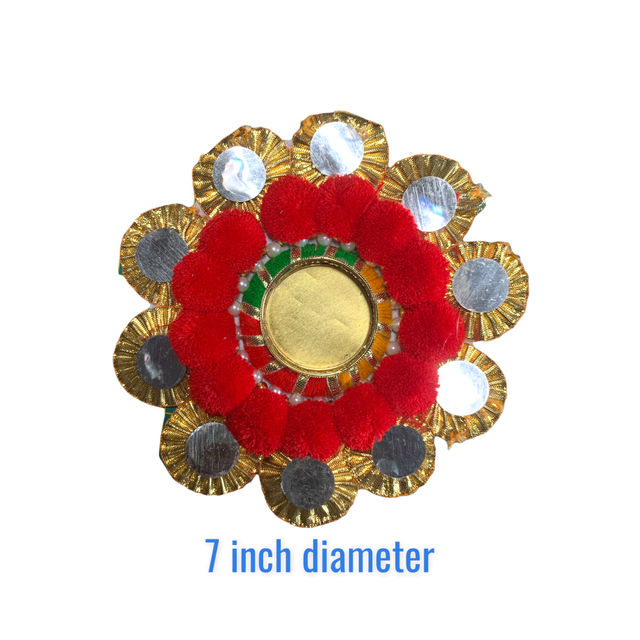 2ct rangoli set mat flower diya diwali pooja decor gift