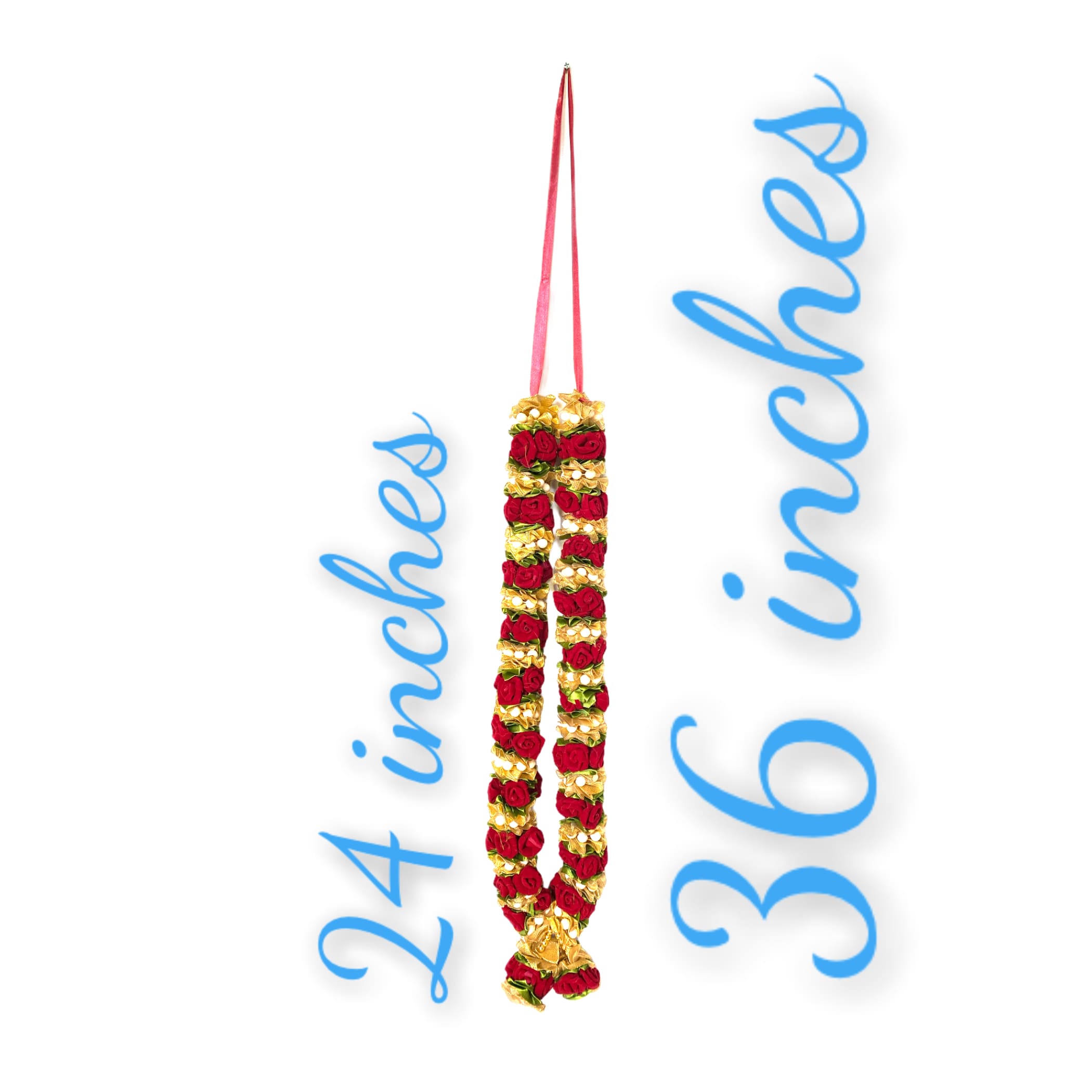 2ct varmala wedding garland artificial maroon rose shadi