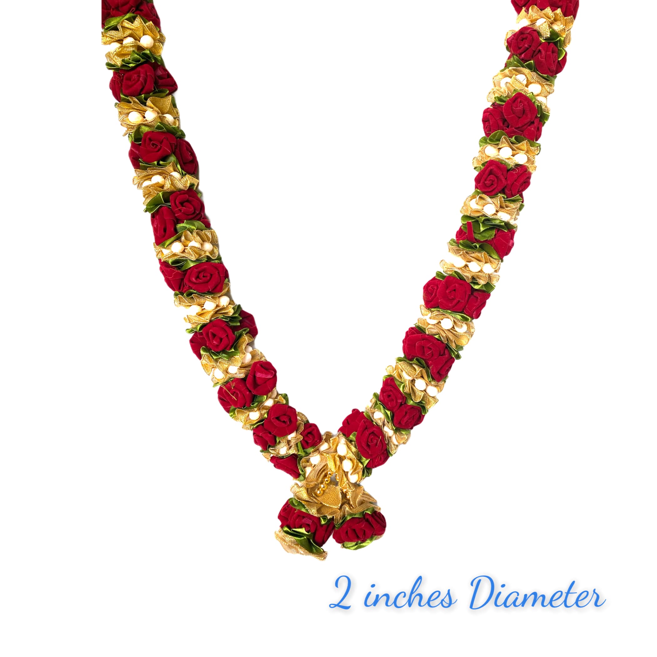 2ct varmala wedding garland artificial maroon rose shadi