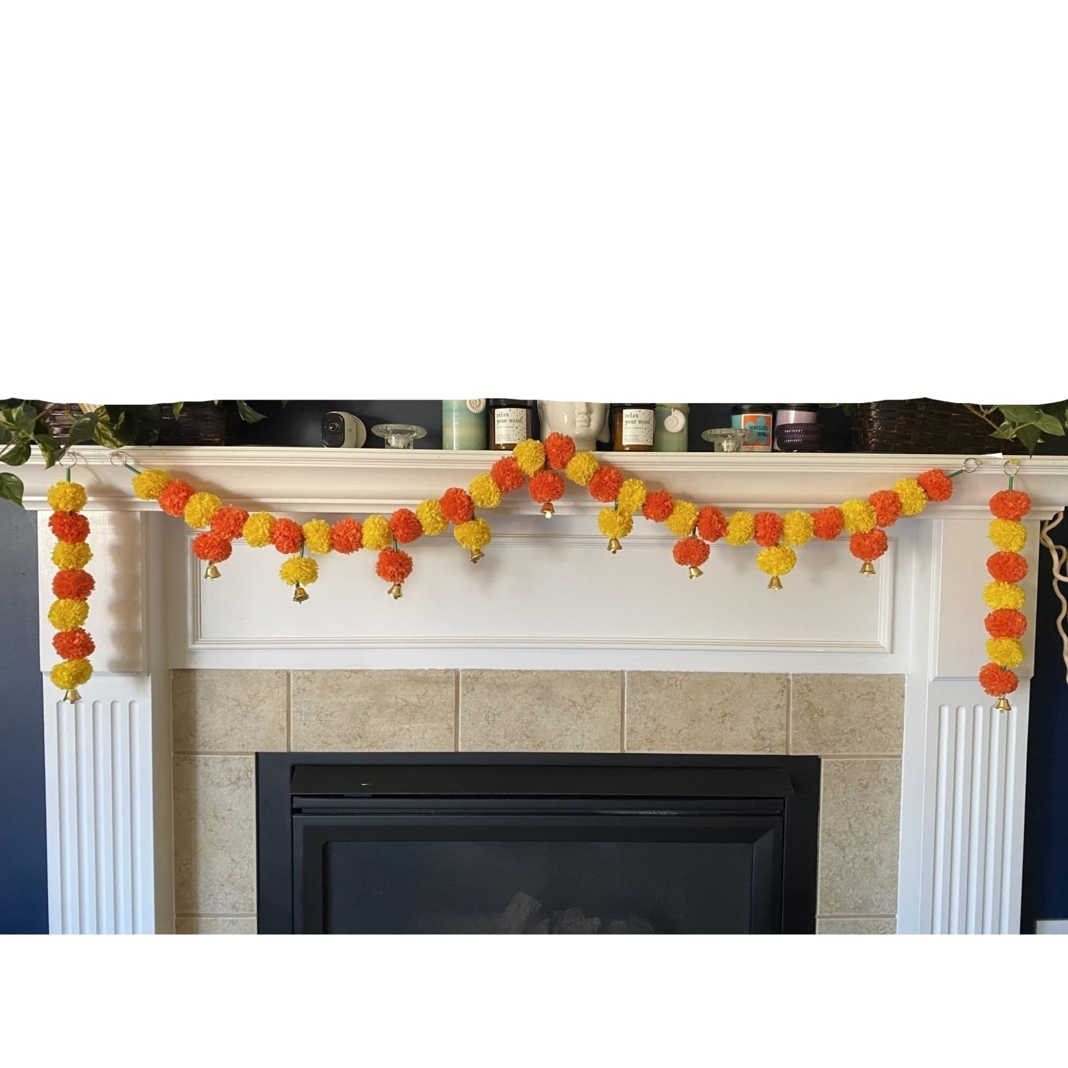 4.5 feet marigold garland toran indian wedding decoration