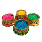 4 ct - tealight candle holders diwali decorations boho