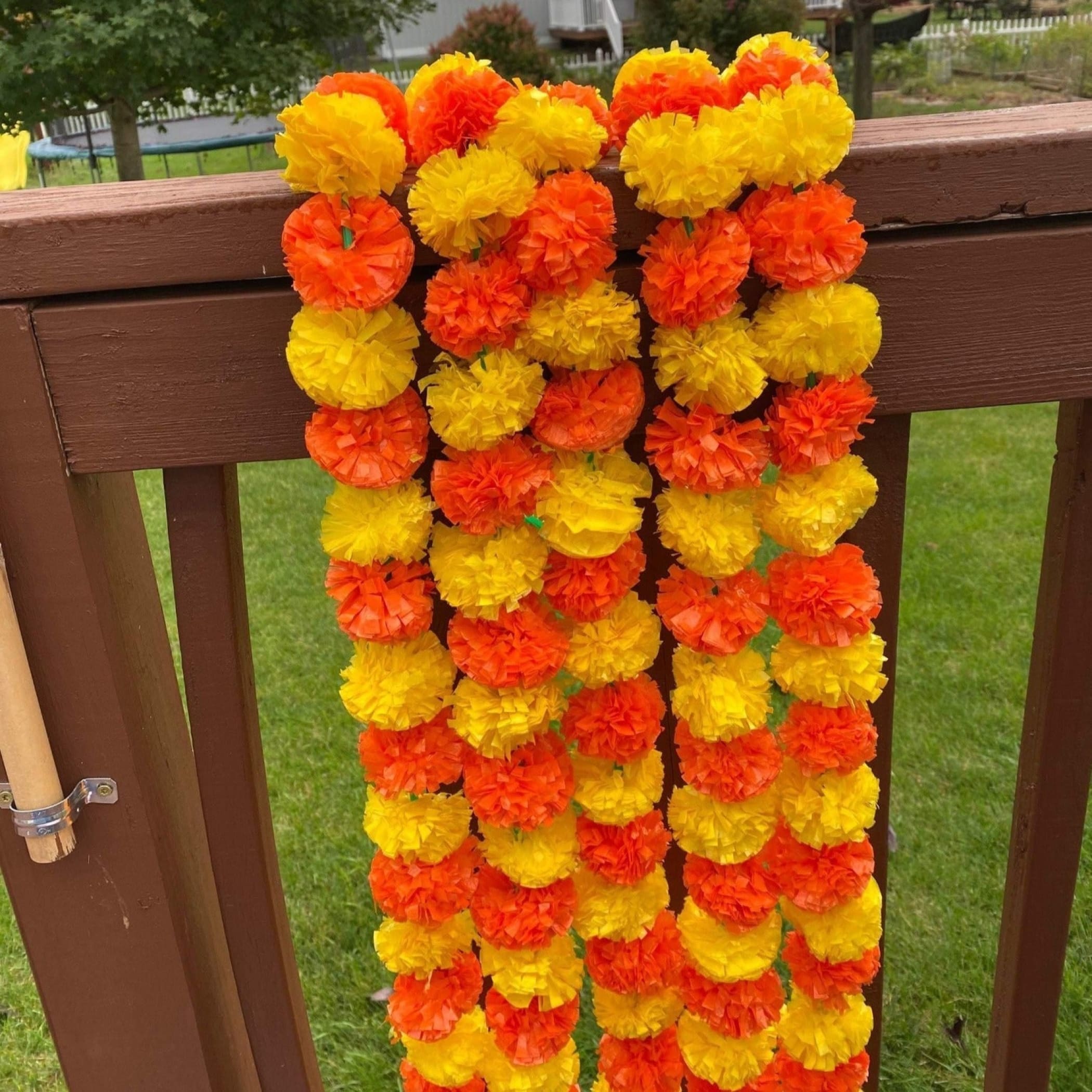 5 strings artificial marigold diwali decoration day