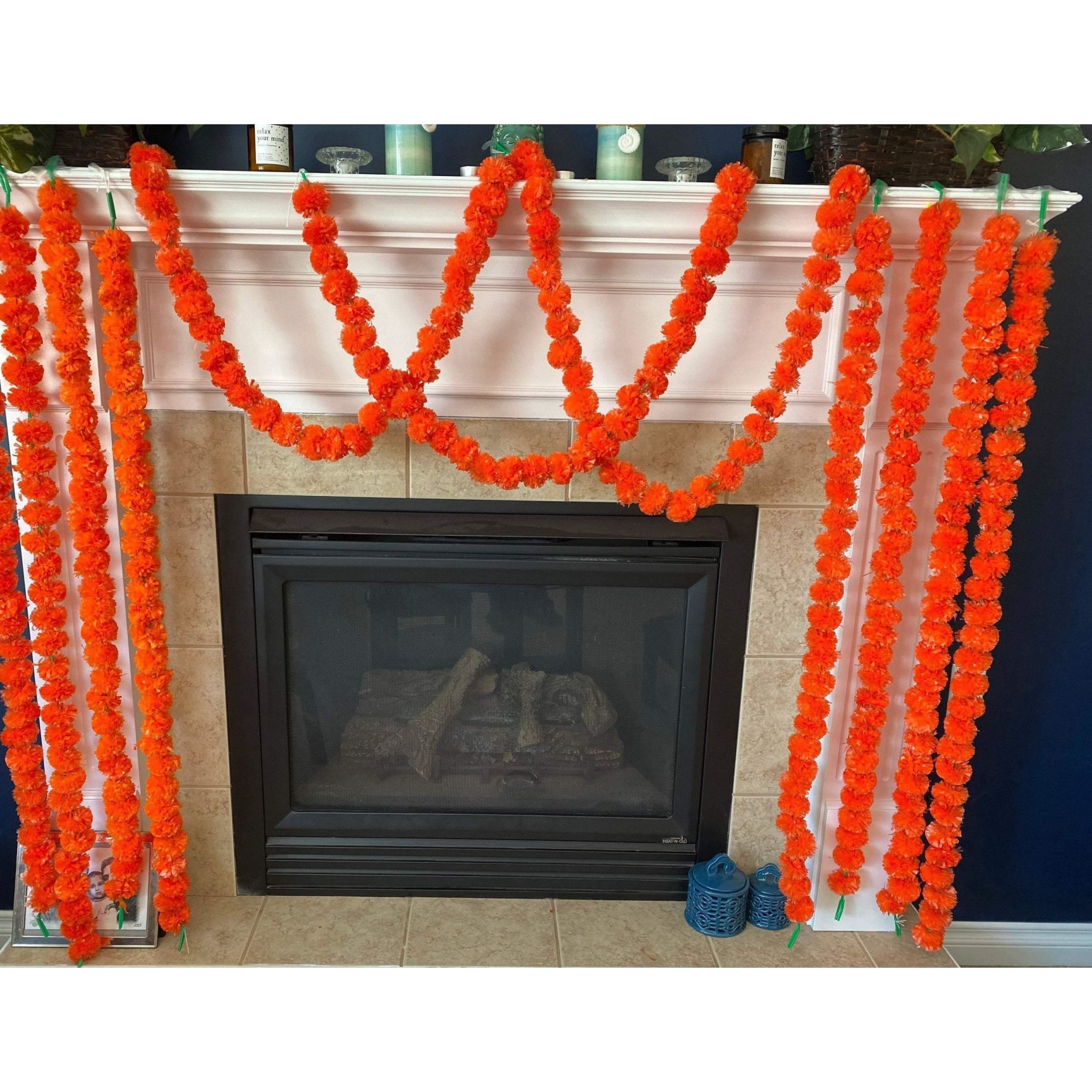 5ct artificial marigold strings ugadi decoration indian