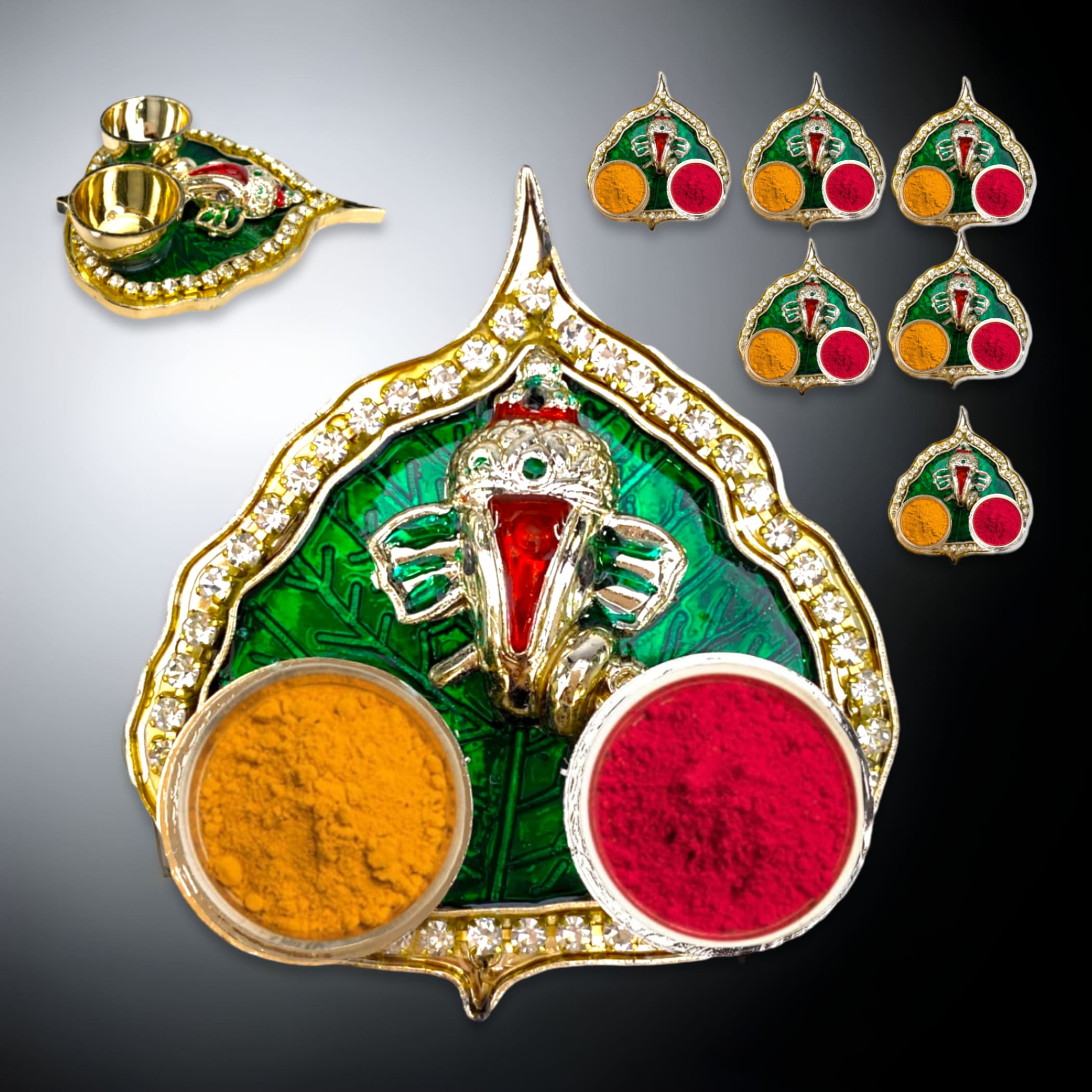 6 ct ganesha decorative haldi kumkum return gifts for pooja