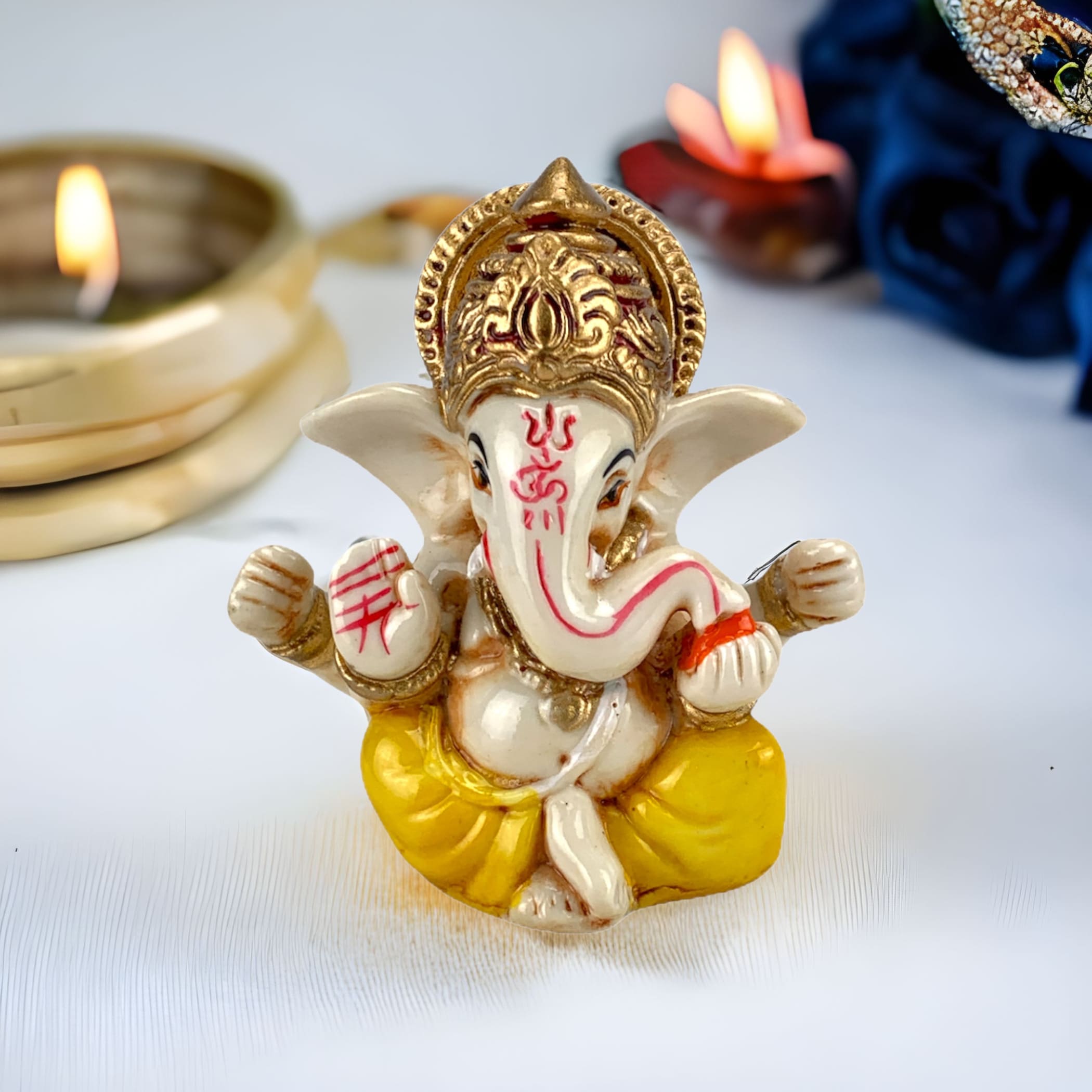 Acrylic car ganesha pooja favor housewarming ganesh statue