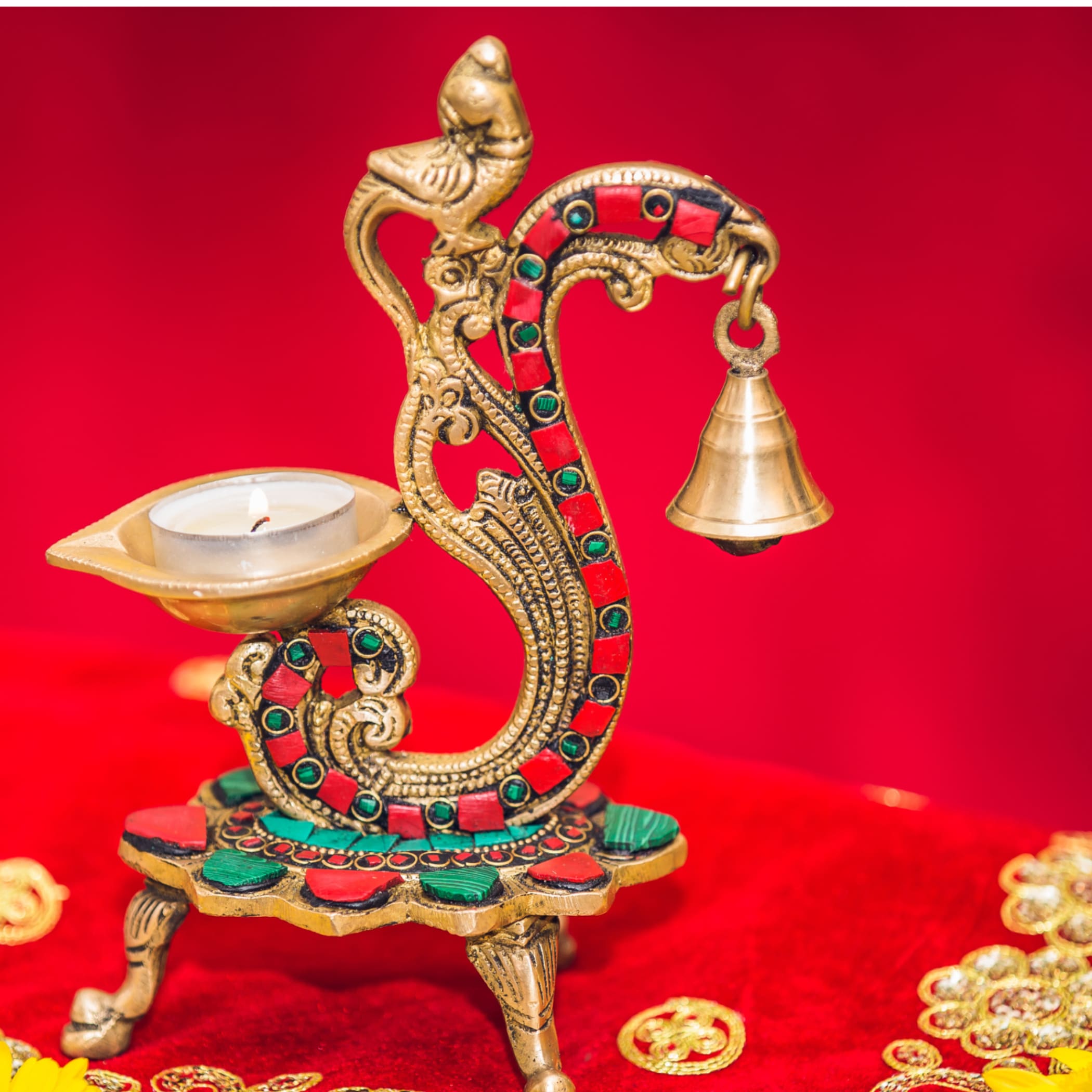 Annam brass diya oil lamp samai deepak for indian diwali