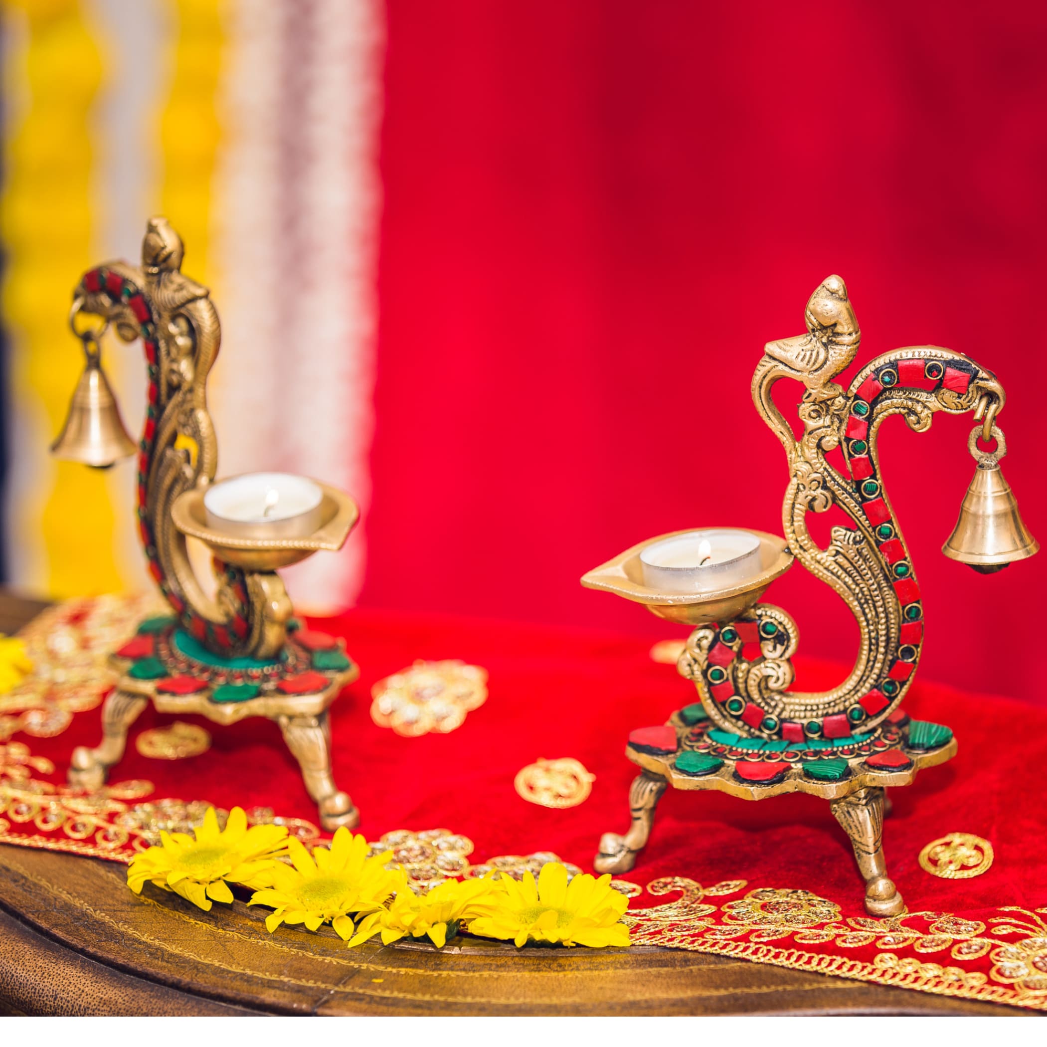 Annam brass diya oil lamp samai deepak for indian diwali