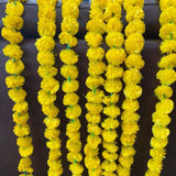 Artificial marigold strings diwali decoration day