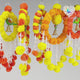 Pack Of 1 Parrot Marigold Hanging Jhoomer Marigold Wall Hanging Artificial Flowers Wedding Garland Pooja Backdrop Indian Mehndi Decor Diwali Decor Latkan
