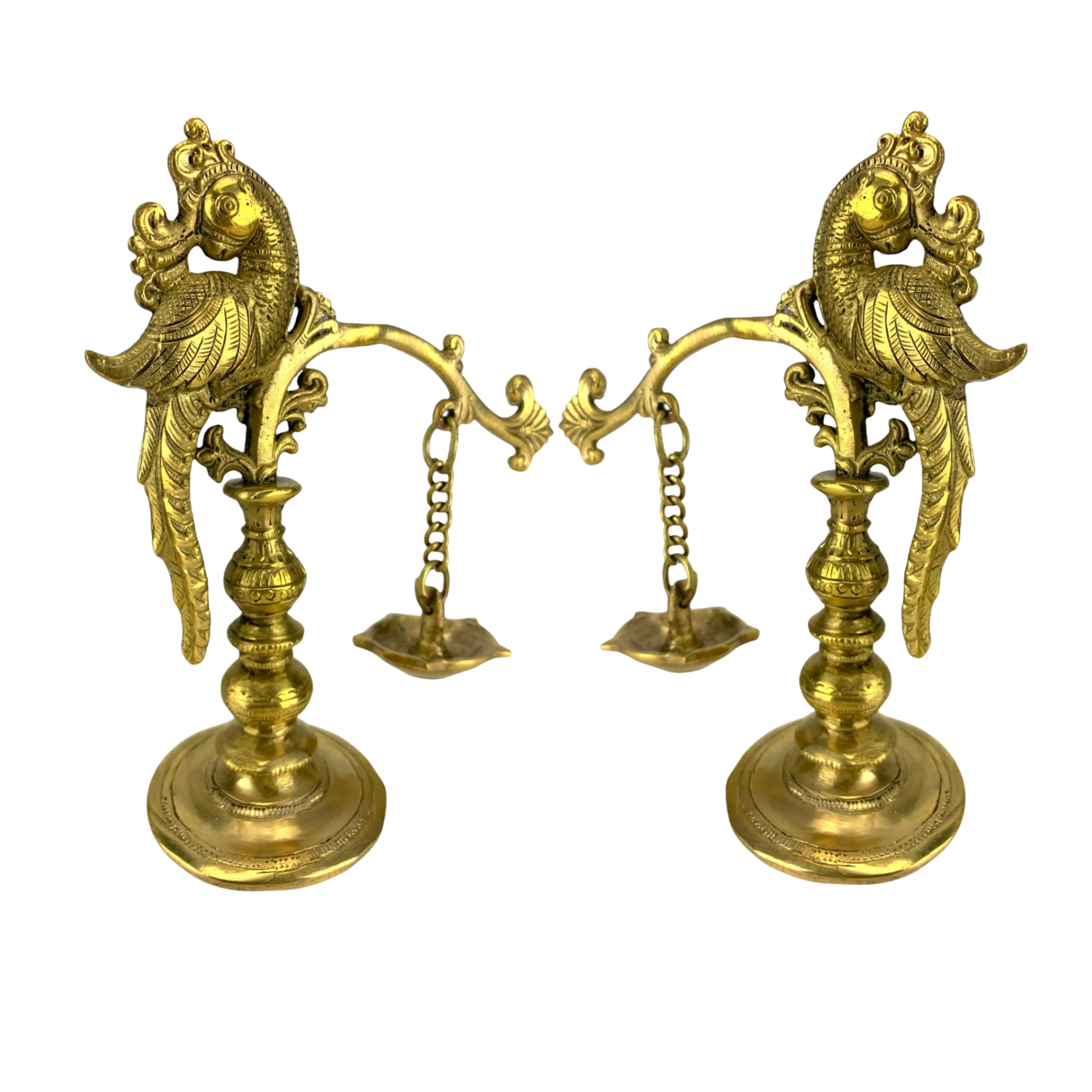 Brass annam lamp samai diya diwali decor oil altar temple