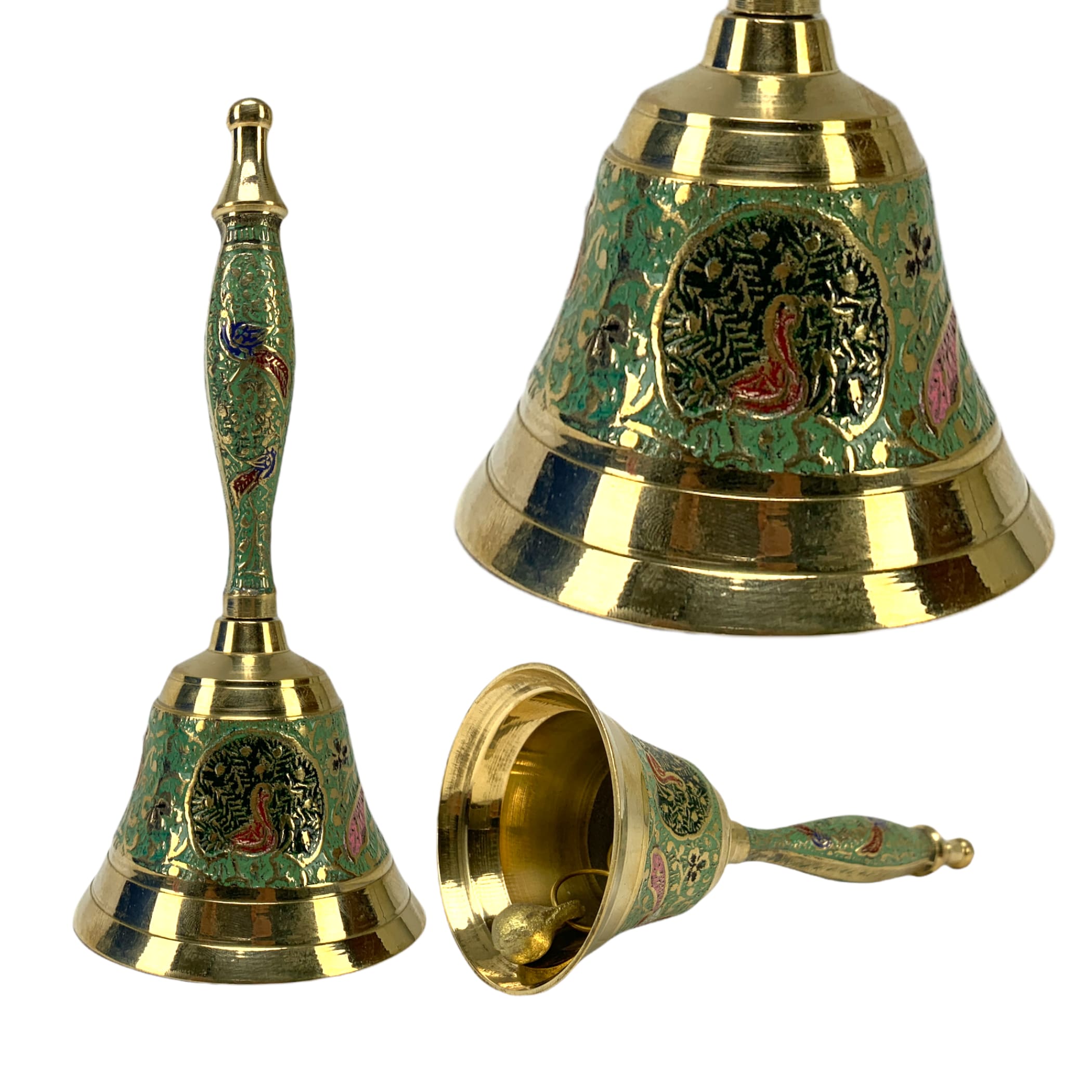 Brass bell ganti indian pooja puja ghanti hindu temple decor