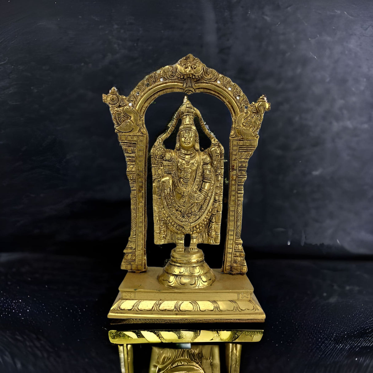 Brass balaji and venkateswara idol statue gold finished