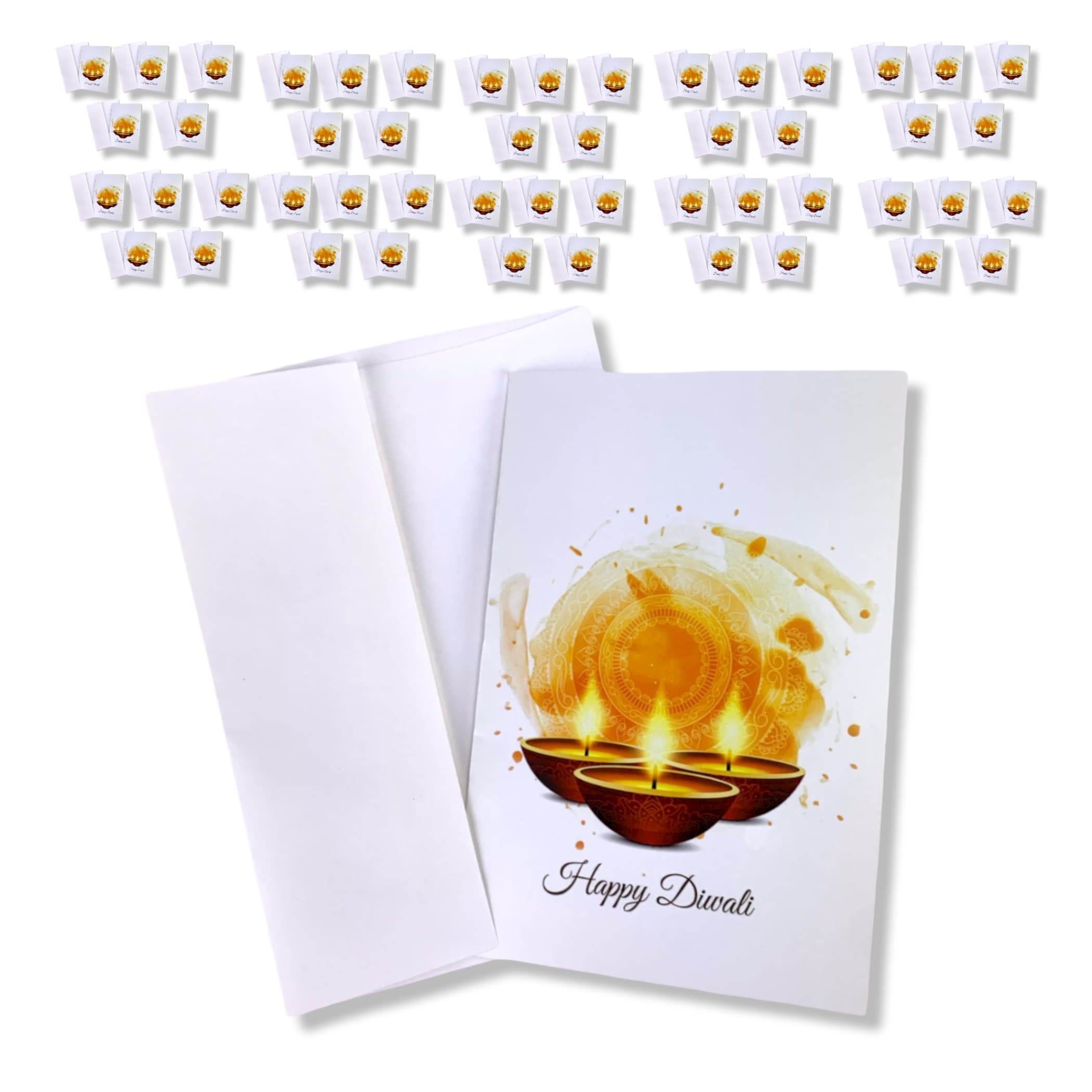 Bulk 5/25/50 Diwali Greeting Card Pack Greetings Happy Gift