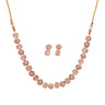 Classic necklace with rose gold plating traditional jewelry