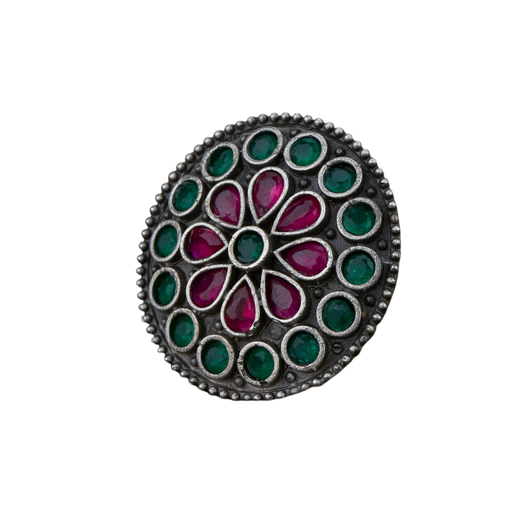 Classic ring with oxidised plating women rings jewelry