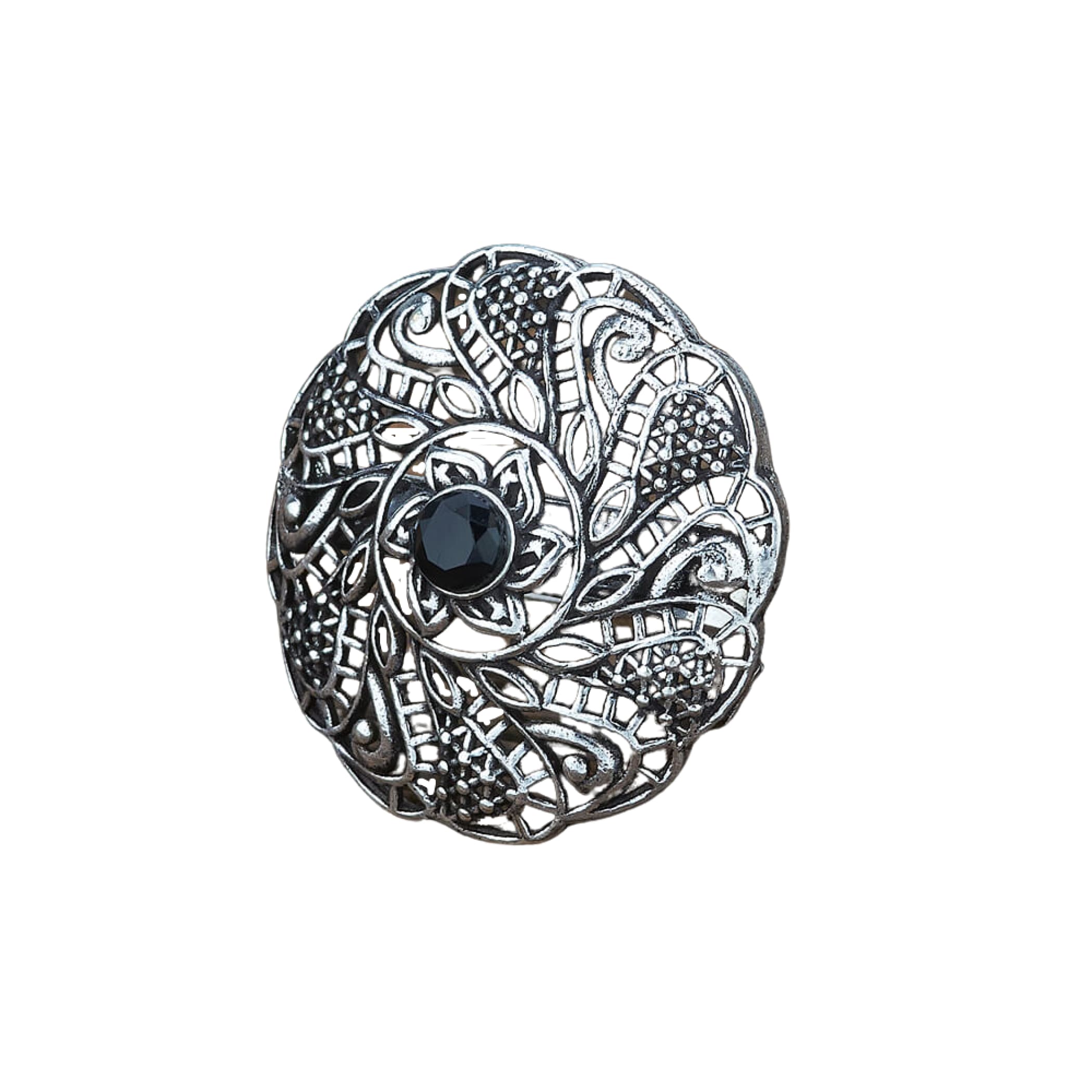 Classic ring with oxidised plating women rings jewelry