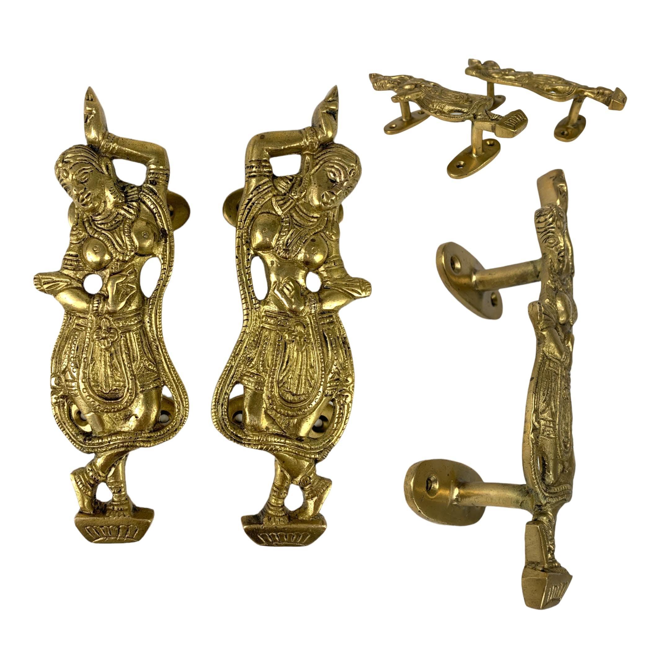 Buy Dancing Lady Door Pull Handle Brass Door Handles 8 Inches Brass