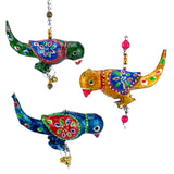 Decor parrot hanging backdrop diwali decoration chime door