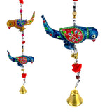 Decor parrot hanging backdrop diwali decoration chime door