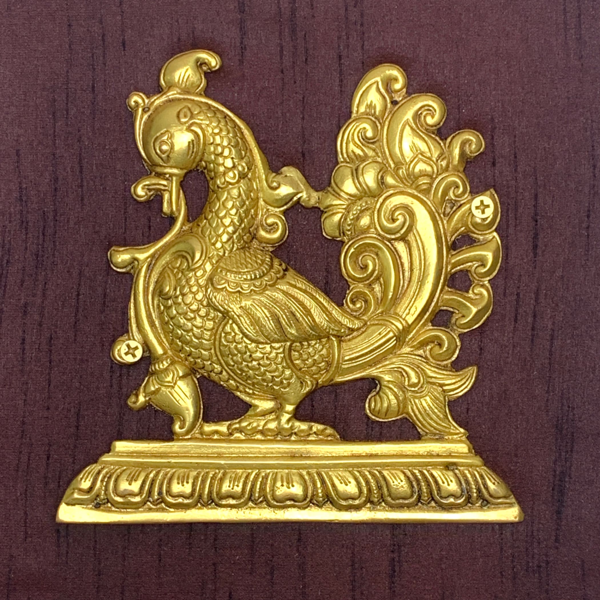 Decorative brass annam peacock wall art for living / family